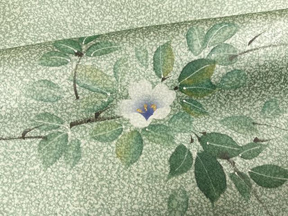 平和屋着物●訪問着　手描き　枝花文　正絹　逸品　未使用　AABG4118ph