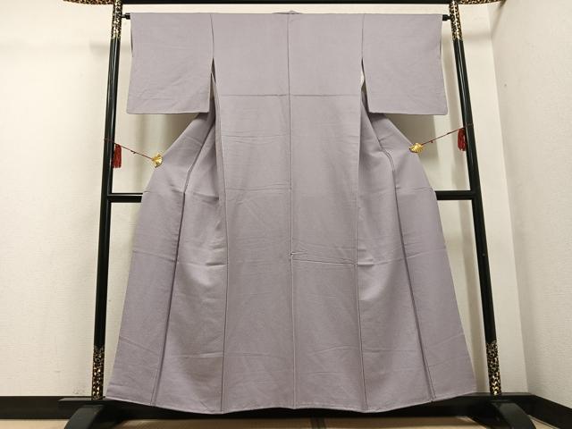 平和屋着物●上質な色無地　霞色　正絹　逸品　AABG4124ph