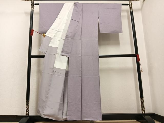 平和屋着物●上質な色無地　霞色　正絹　逸品　AABG4124ph