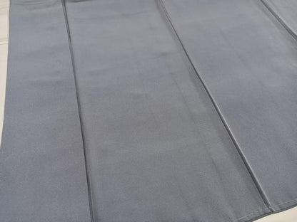 平和屋着物●上質な色無地　桔梗鼠色　正絹　逸品　AABG4125ph