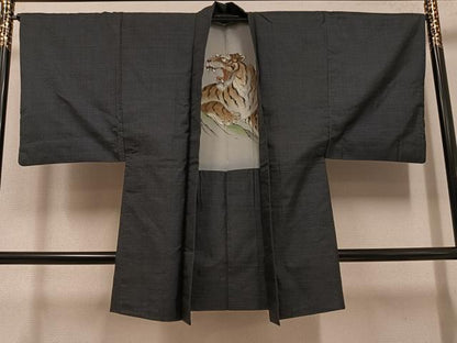 平和屋着物●男性　本場大島紬　アンサンブル　100亀甲　総詰め　正絹　逸品　AABG4127ph