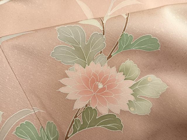 平和屋着物●訪問着　友禅　枝花文　暈し染め　正絹　逸品　AABG4130ph