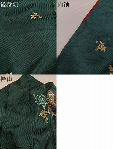 平和屋着物●豪華振袖　絞り　牡丹文　金彩　正絹　逸品　AABG4135ph