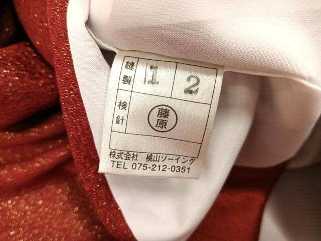 平和屋着物●豪華振袖　桜文　暈し染め　金通し地　正絹　逸品　AABG4136ph