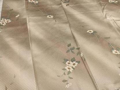 平和屋着物●二代目清次郎　手描き　小紋　草花文　暈し染め　正絹　逸品　AABG4137ph