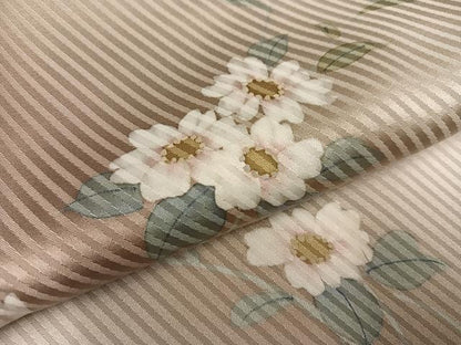 平和屋着物●二代目清次郎　手描き　小紋　草花文　暈し染め　正絹　逸品　AABG4137ph