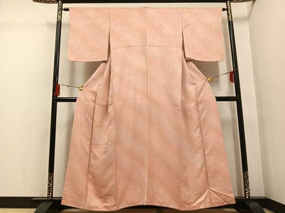 平和屋着物▼上質な小紋　霞文　暈し染め　正絹　逸品　AABG4147ph