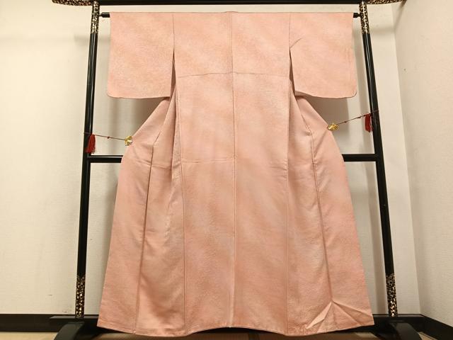 平和屋着物▼上質な小紋　霞文　暈し染め　正絹　逸品　AABG4147ph