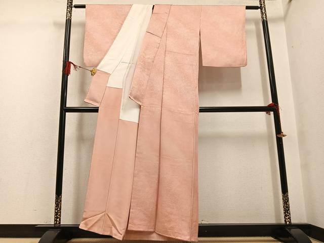 平和屋着物▼上質な小紋　霞文　暈し染め　正絹　逸品　AABG4147ph