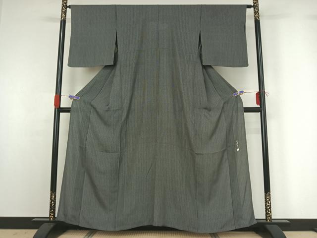 平和屋着物▽伝統工芸師 服部光擴 江戸小紋 単衣 角通し 正絹 逸品 AABG4201jh