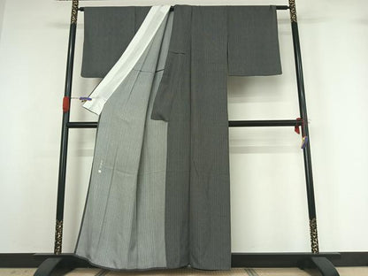 平和屋着物▽伝統工芸師 服部光擴 江戸小紋 単衣 角通し 正絹 逸品 AABG4201jh