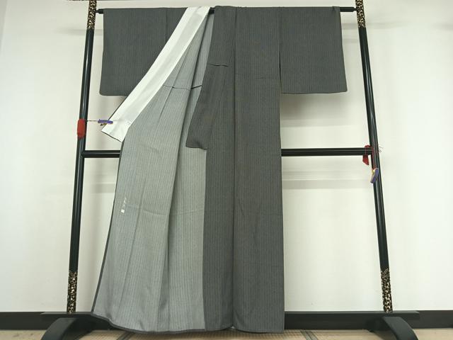 平和屋着物▽伝統工芸師 服部光擴 江戸小紋 単衣 角通し 正絹 逸品 AABG4201jh