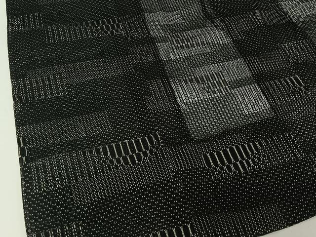 平和屋着物▽道行コート スリーシーズン 春夏秋 塵除け 横段文 正絹 逸品 AABG4204jh