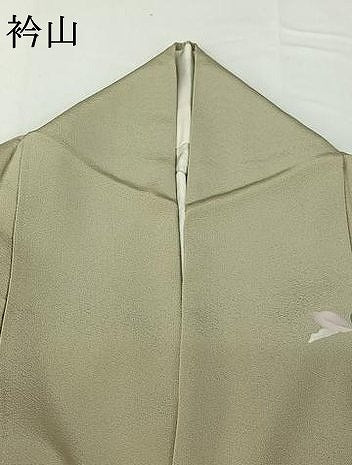 平和屋着物▽京加賀糸目友禅作家 山崎巌 訪問着 単衣 枝花文 正絹 逸品 AABG4211jh