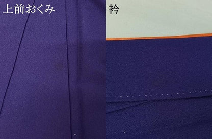 平和屋着物▽訪問着 単衣 霞文 金彩 洗える着物 AABG4229jh