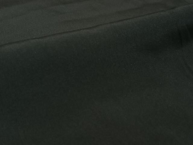 平和屋着物▽男性 黒紋付 単衣 暗黒色 正絹 逸品 AABG4233jh