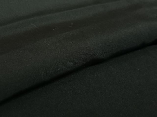 平和屋着物▽男性 黒紋付 単衣 暗黒色 正絹 逸品 AABG4233jh