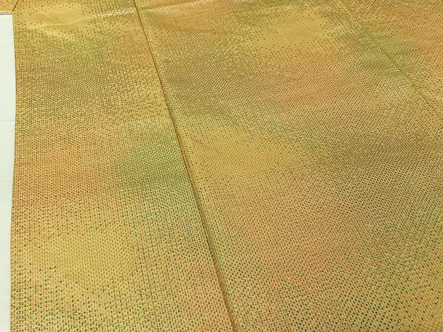 平和屋着物▽上質な紬 単衣 霞文 反端付き 正絹 逸品 AABG4236jh