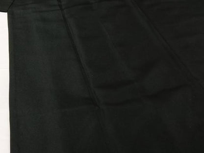平和屋着物▽男性 黒紋付 単衣 暗黒色 正絹 逸品 AABG4240jh
