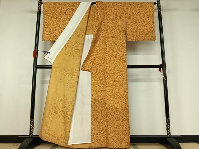 平和屋着物▽訪問着 単衣 80亀甲 花鳥文 やまと誂製 正絹 逸品 AABG4242jh