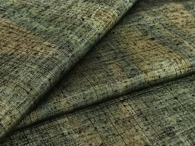 平和屋着物▽上質な紬 単衣 霞文 正絹 逸品 AABG4257jh