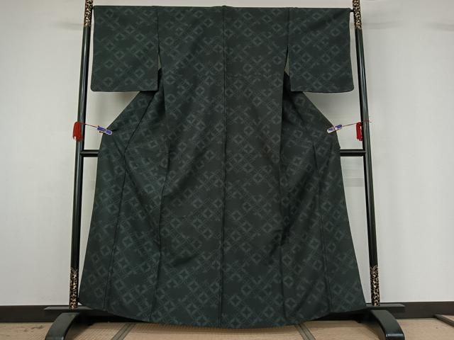 平和屋着物▽小紋 単衣 七宝文 洗える着物 AABG4258jh