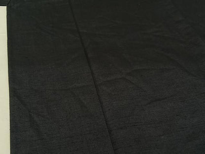 平和屋着物▽男性　本真綿紬　単衣　濃藍色　反端付き　正絹　逸品　AABG4259jh