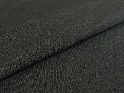 平和屋着物▽男性　本真綿紬　単衣　濃藍色　反端付き　正絹　逸品　AABG4259jh