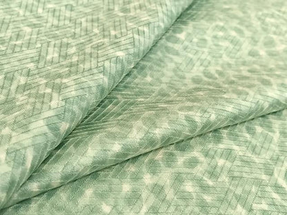 平和屋着物▽上質な小紋 単衣 霞文 正絹 逸品 AABG4260jh