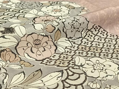 平和屋着物▽訪問着 単衣 辻が花 正絹 逸品 AABG4263jh