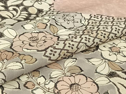 平和屋着物▽訪問着 単衣 辻が花 正絹 逸品 AABG4263jh