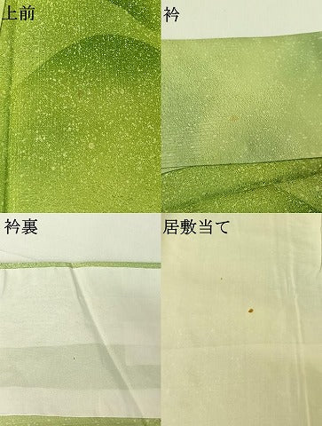 平和屋着物▽訪問着 単衣 風景文 暈し染め 正絹 逸品 AABG4270jh