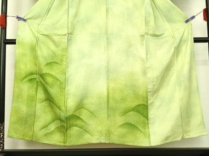平和屋着物▽訪問着 単衣 風景文 暈し染め 正絹 逸品 AABG4270jh