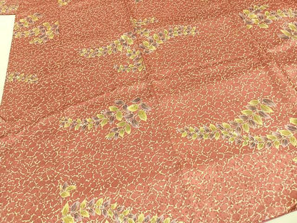 平和屋着物■上質な小紋 舞葉文 正絹 逸品 AABG4281fy