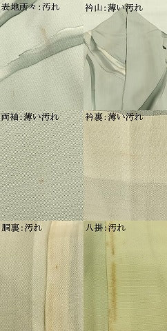 平和屋着物■上質な小紋 ろうけつ染め 抽象文様 正絹 逸品 AABG4282fy