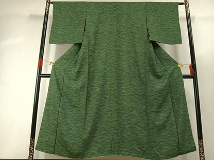 平和屋着物■上質な小紋　草花文　正絹　逸品　AABG4284fy