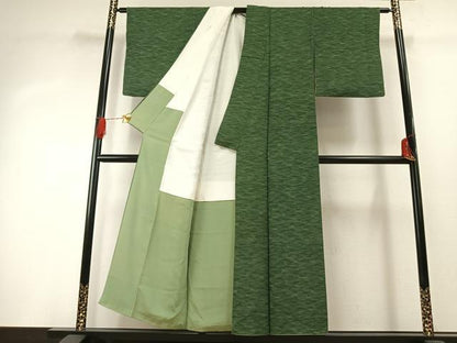 平和屋着物■上質な小紋　草花文　正絹　逸品　AABG4284fy