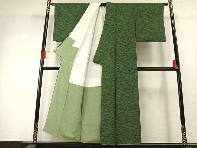 平和屋着物■上質な小紋　草花文　正絹　逸品　AABG4284fy