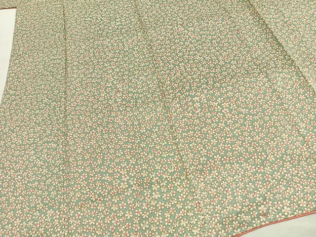 平和屋着物■上質な小紋 花づくし 正絹 逸品 AABG4285fy