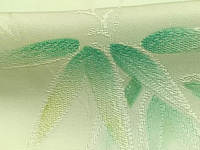 平和屋着物■上質な小紋 地紋起こし 笹の葉文 暈し染め 正絹 逸品 AABG4286fy