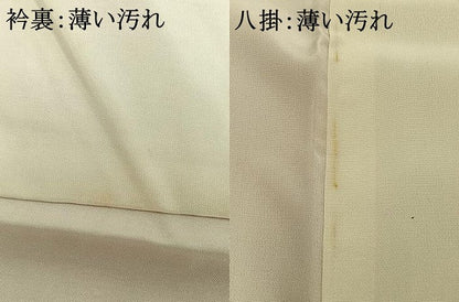 平和屋着物■上質な色無地 流水地紋 虹色 正絹 逸品 AABG4289fy