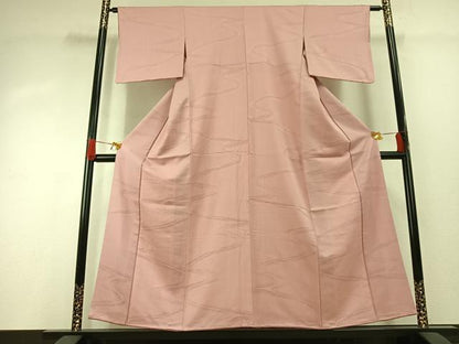平和屋着物■上質な色無地 流水地紋 虹色 正絹 逸品 AABG4289fy
