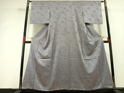 平和屋着物■上質な小紋 花づくし 正絹 逸品 AABG4297fy