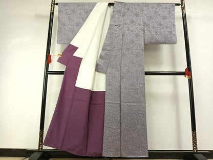 平和屋着物■上質な小紋 花づくし 正絹 逸品 AABG4297fy