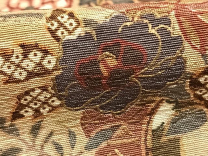 平和屋着物●京都府認定　京の名工　雛屋友禅　小紋　花鳥間道　暈し染め　金彩　正絹　逸品　AABG4309fy