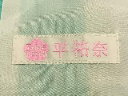 平和屋着物●平祐奈　小振袖　二尺袖　雪輪花文　金彩　洗える着物　未使用　AABG4323fy