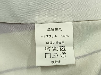 平和屋着物●小振袖　二尺袖　草花文　銀彩　洗える着物　AABG4326fy