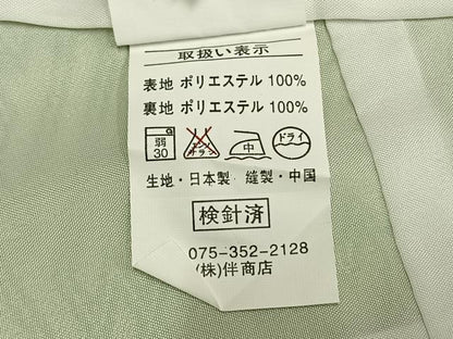 平和屋着物●小振袖　二尺袖　雪輪花文　金彩　洗える着物　AABG4328fy