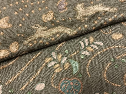 平和屋着物●訪問着　辻が花　鹿　兎　染と織 井筒屋　たとう紙付き　正絹　逸品　未使用　AABG4334fy