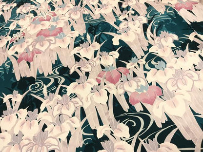 平和屋着物●豪華振袖　草花文　暈し染め　正絹　逸品　AABG4337fy